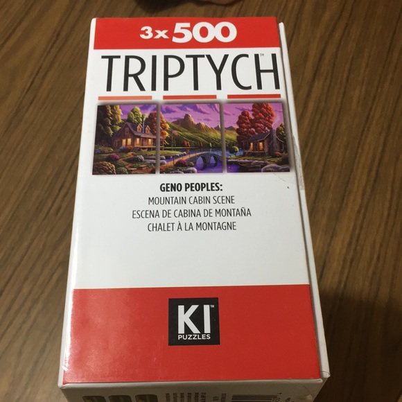 Mountain cabin scene - PUZZLE tryptich - 1500 pieces - Picture 6 of 6